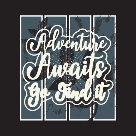 Adventure dark t shirt designのイラスト素材