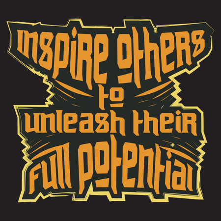 Motivational and inspirational quotes lettering text effect typography dark t shirt designのイラスト素材