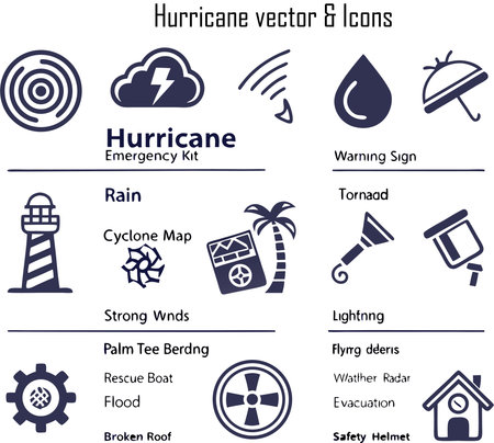HURGHACINE ICON SET. Vector Illustration.のイラスト素材