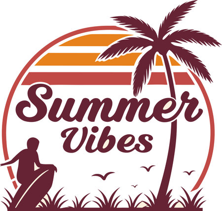 summer vibes design, vector illustration eps 10  graphicのイラスト素材