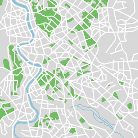 Vector pattern city map of Rome, Italy.のイラスト素材