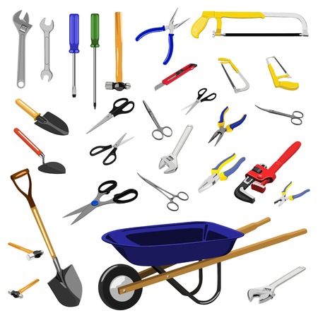 Illustration of toolsのイラスト素材