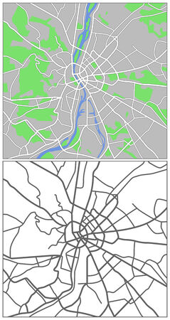 Illustration city map of Budapestのイラスト素材