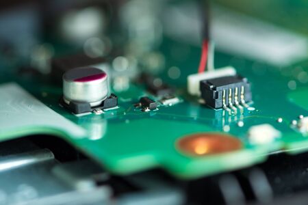 Close-up electronic circuit board.の写真素材