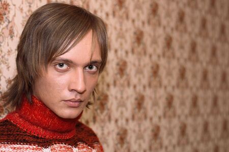 Portrait of a young manの写真素材