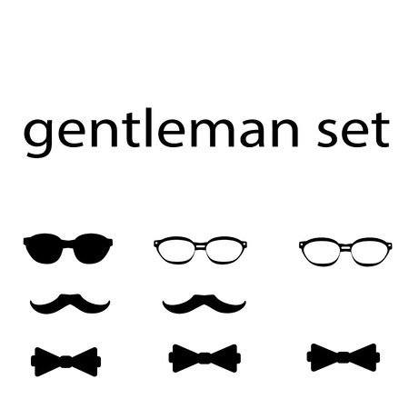 gentleman set three typesの写真素材