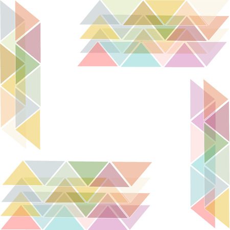 transparent triangles cutaway posterのイラスト素材