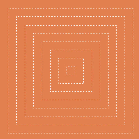 a pattern of orange squares geometric background whiteのイラスト素材