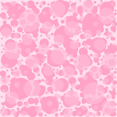 pink background pattern of air pink bubbles balls circlesのイラスト素材