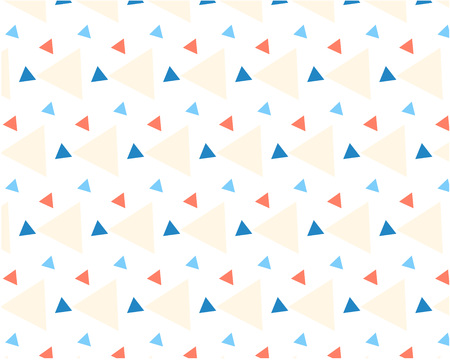 colored triangles of different size dynamic pattern on white background