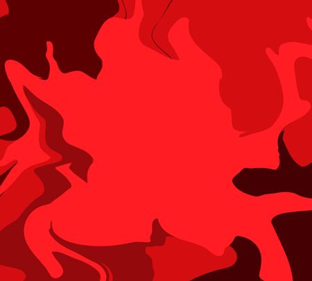 The Style Of Ebru. Red gradient colors. Hand drawn vector background. Fashionable print for textiles, fabrics, packaging, covers, screensavers.のイラスト素材