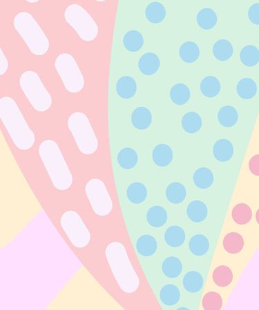 Bright cute pattern abstract floral cartoon background. Vector shape trends to brochure cover template design.の写真素材