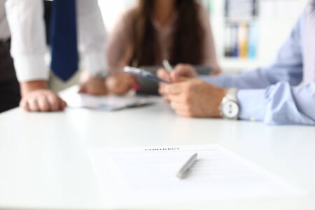 Business people at negotiationsの写真素材