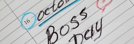 Abstract business template with boss dayの写真素材