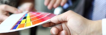 Multicolored designers palette