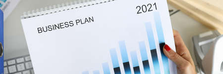 Business planning and analytics calendar for 2021 closeup.