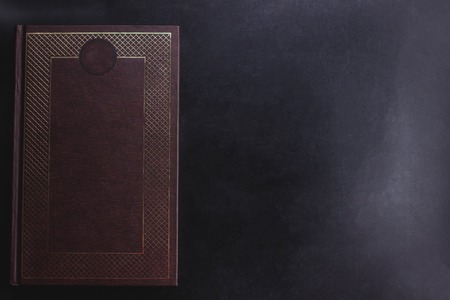 Old books on black background retroの写真素材