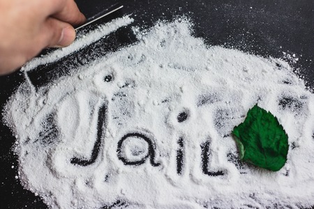 jail. Cocaine prison drug criminalの写真素材