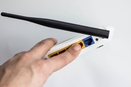 Wireless router for internet connection internetの写真素材