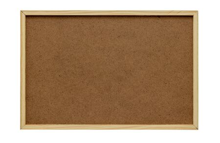 Empty wooden board isolated on white background. board background and texture with wood frame....