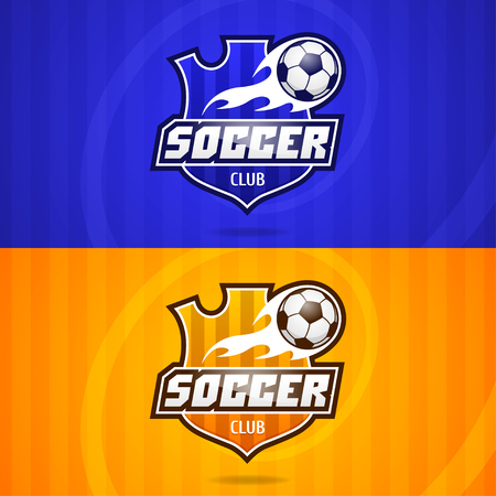 Background soccer club emblemのイラスト素材