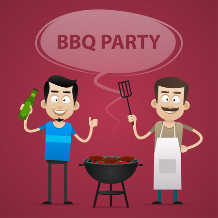 BBQ Party conceptのイラスト素材