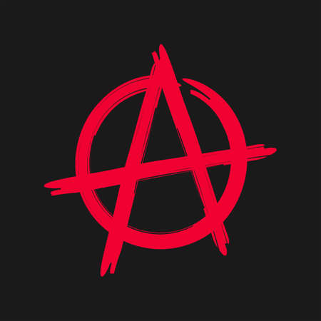 Anarchy sign. Mother order. Design element. Vector Illustrationのイラスト素材