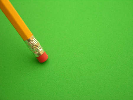 Pencil on a green table