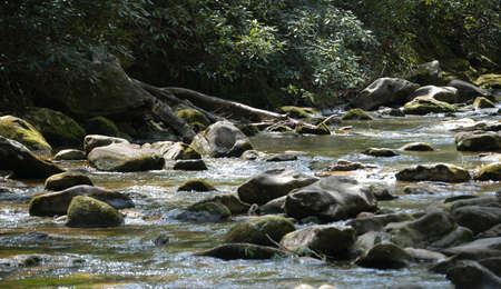 The river at South Mountain State Park in North Carolina