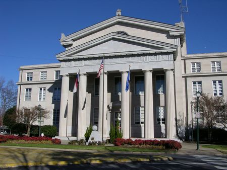Old courthouse in a small rural county in the southの写真素材
