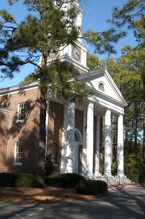 A church in a rural southern North Carolinaの写真素材