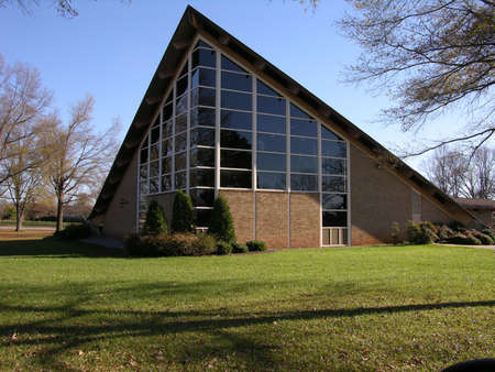 A church in a rural southern North Carolinaの写真素材