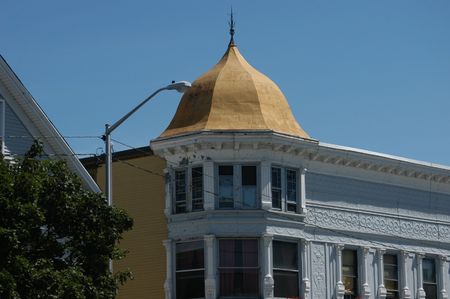 An old New England building with a copper topの写真素材