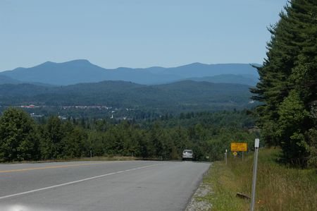 A view of the White Mountains in Northern New Hampshireの写真素材