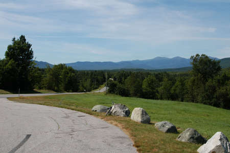 The mountains of New Hampshire in the summer timeの写真素材