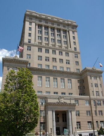 Government building in Asheville North Carolina during the summerの写真素材