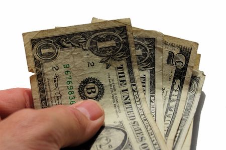  Money is your hands ready to spendの写真素材