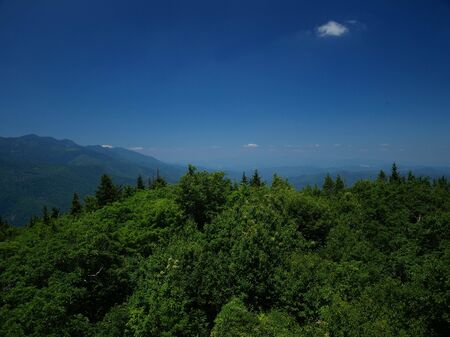 View from Green Knob in North Carolinaの写真素材