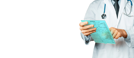 Doctor Working With Digital Tablet. Healthcare Medicine Conceptの写真素材