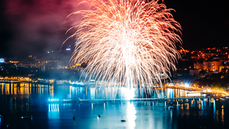 Fireworks In Gelendzhik, Opening Of Summer Season, June 2017の写真素材