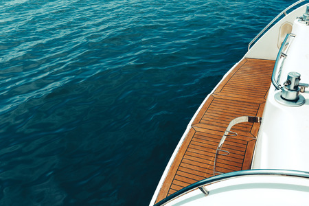 Summer Travel Travel Vacation Adventure Concept. Cruise Yachts In Harbor At The Pierの写真素材