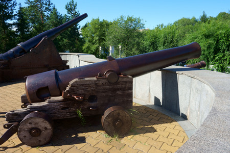 Weapons, old guns, a museum exhibitの写真素材