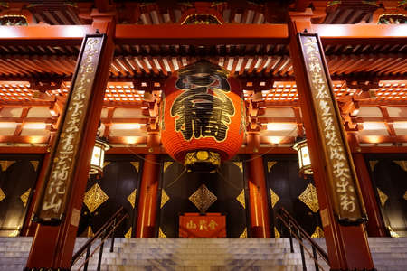 Tokyo / Japan - May 03 2019:  Sensoji temple night view, Asakusa Shrineのeditorial素材
