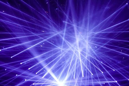 connecting bright blue rays of light, abstraction. abstract backgroundの写真素材