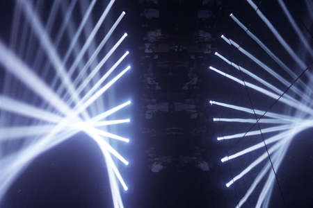 Tokyo / Japan - Sept 12 2018: mori digital art museum, Odaiba. electric lights. Lighting Sculpture room in teamLab Borderless Exhibitionのeditorial素材