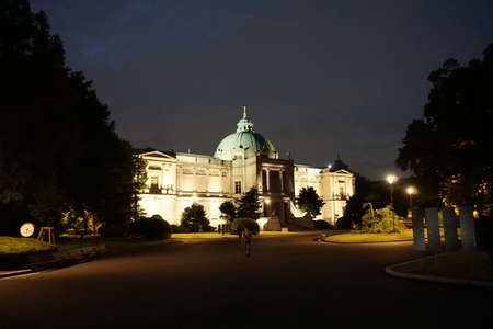 Tokyo / Japan - Sept 14 2018: Tokyo National Museum in Ueno park. Evening light. Hyokeikan building example of Western-style architecture of the late Meiji periodのeditorial素材