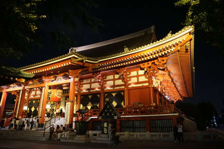 Tokyo / Japan - September, 16 2018: Senso-ji Buddhist temple located in Asakusa. It is Tokyo's oldest templeのeditorial素材