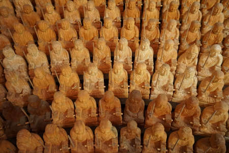 Kamakura, Kanagawa Prefecture Japan - Sept 12, 2019: Inside the statue of Bodhisattva Kannon at the Ofuna Kannon Templeのeditorial素材