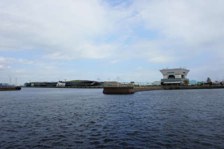 Kanagawa Prefecture Japan - Sept 12, 2019: Osanbashi is the oldest pier in Yokohamaのeditorial素材