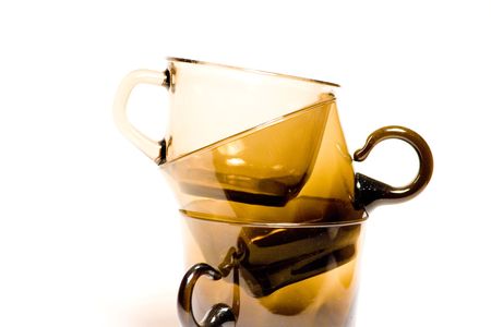 White empty cup isolated on white.
の写真素材